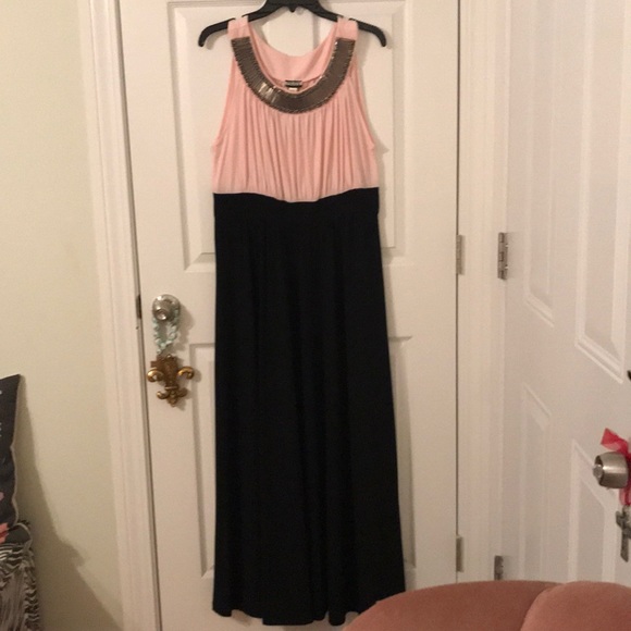 Dresses & Skirts - Pink and black maxi dress